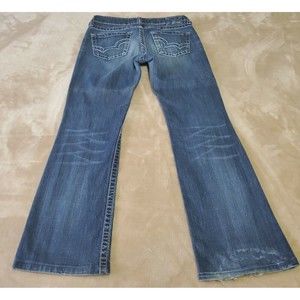 Womens Big Star Mia low rise boot size 27 denim jeans hemmed bootcut